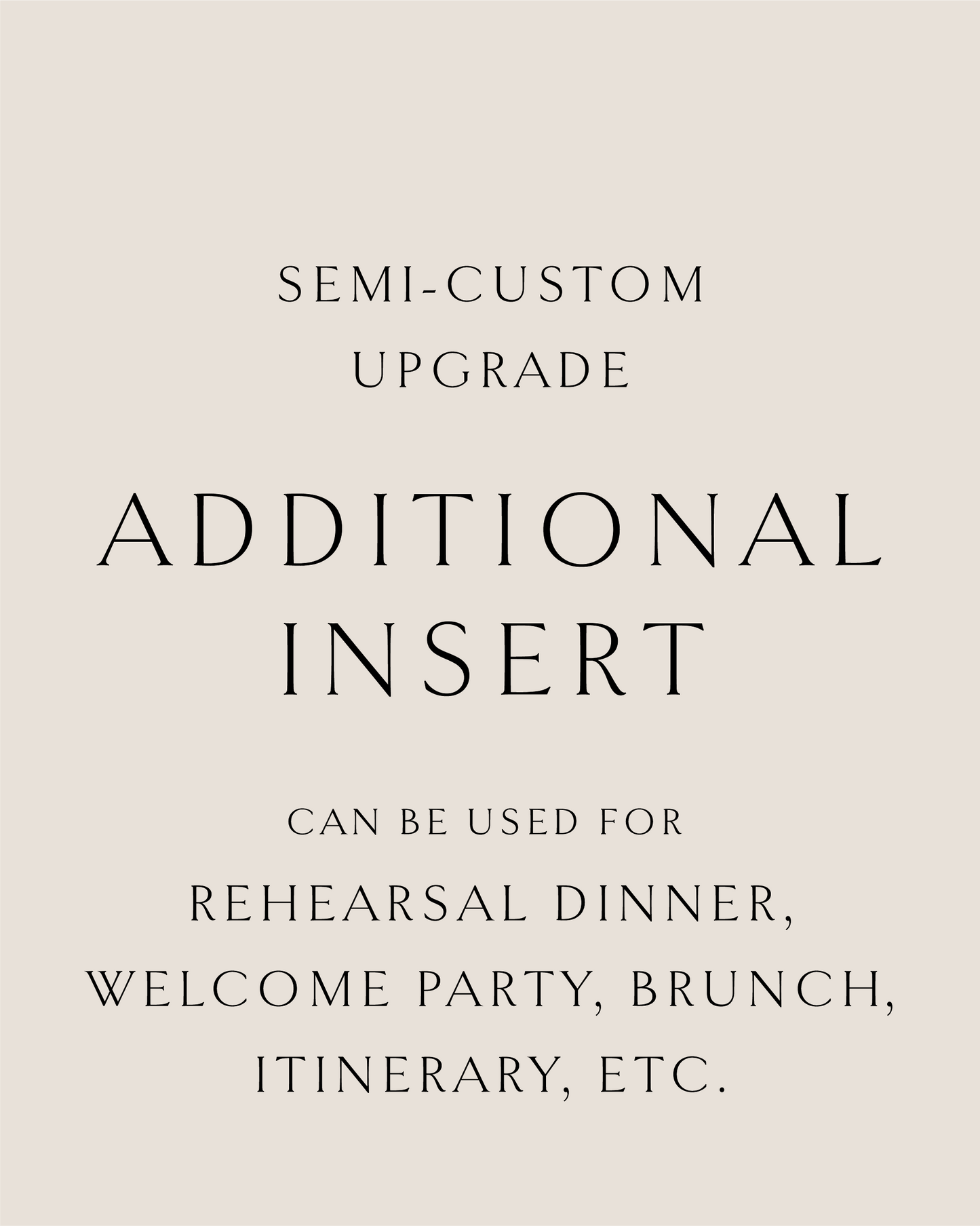 Additional Insert Card