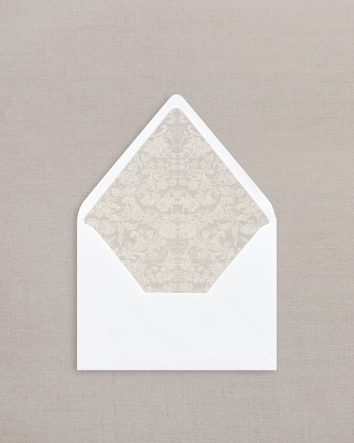 BEIGE DAMASK LINED ENVELOPES
