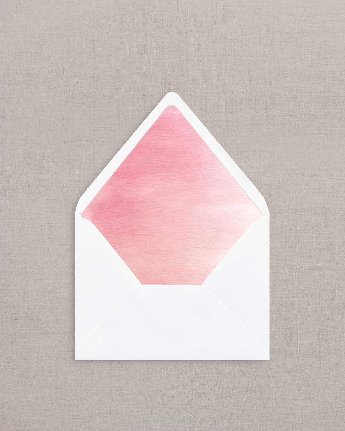 PINK WATERCOLOR WASH LINED ENVELOPES
