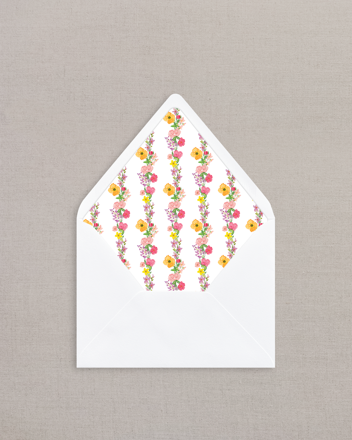 PETALINA FLORAL WATERCOLOR LINED ENVELOPES