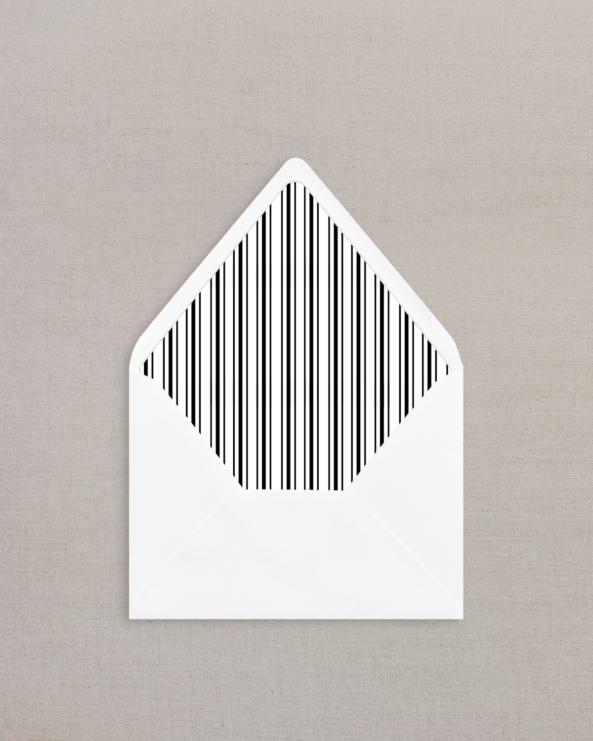 WINDSOR BLACK STRIPE LINED ENVELOPES