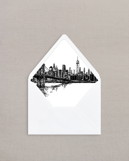 BROOKLYN BRIDGE LINED ENVELOPES