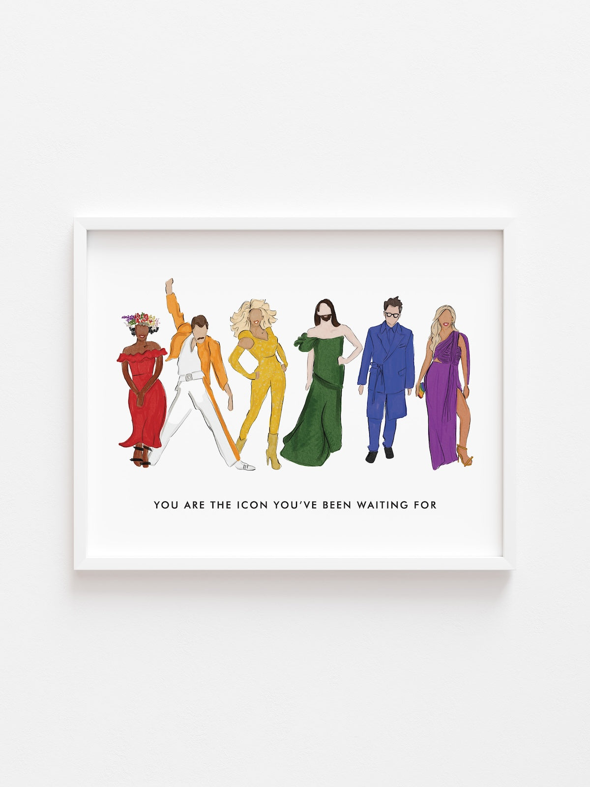 Icons Watercolor Print