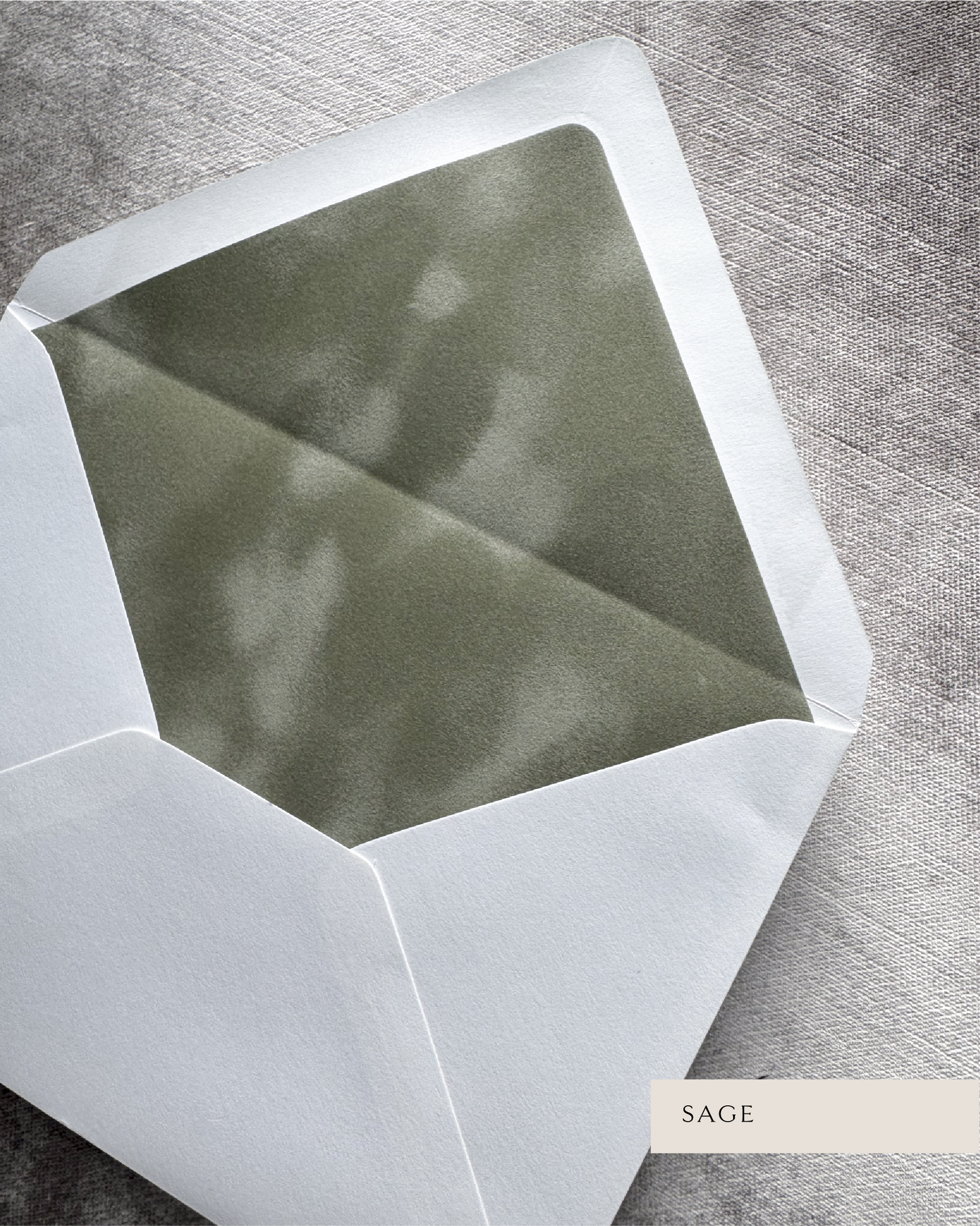 VELVET LINED ENVELOPES