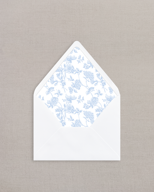 SAGEWOOD AZURE BLUE LINED ENVELOPES