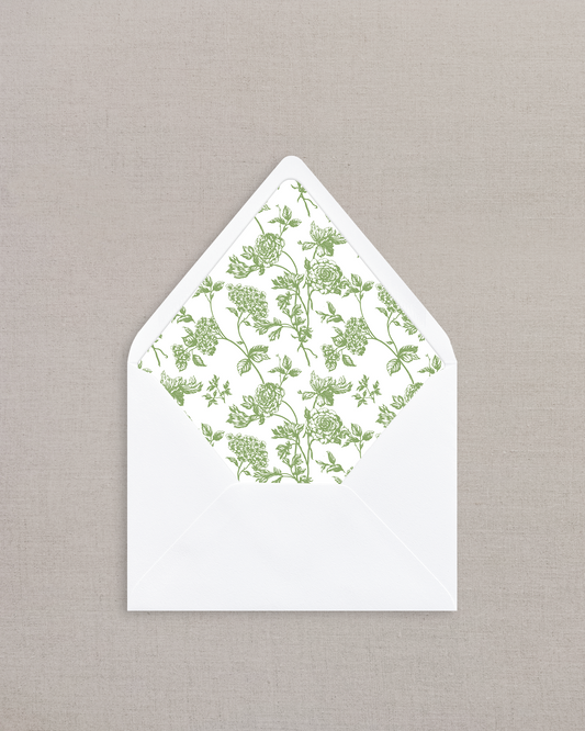 SAGEWOOD OLIVE LINED ENVELOPES