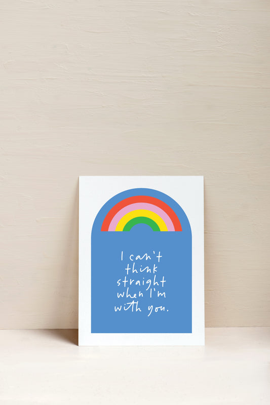 Can't Think Straight Card