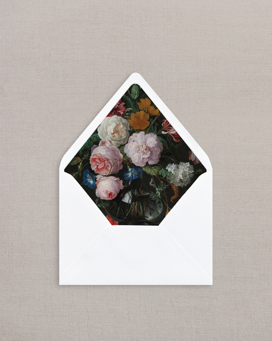 VINTAGE MOODY FLORAL LINED ENVELOPES