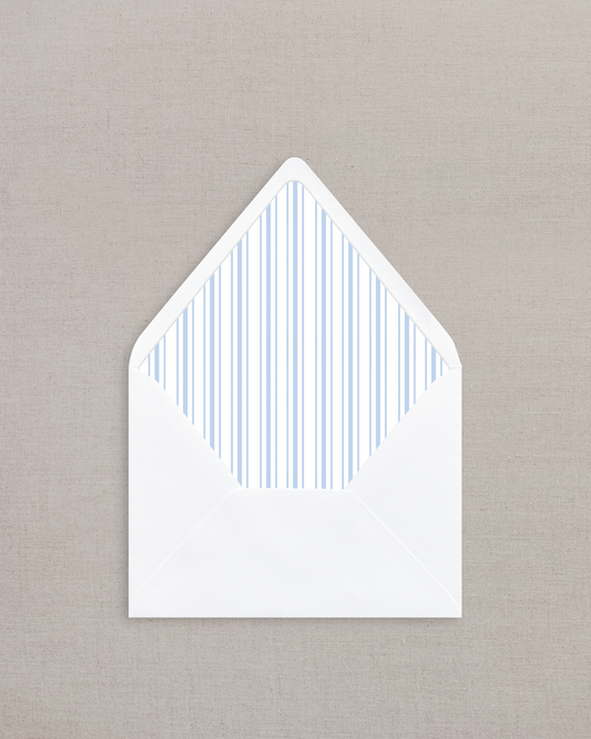 WINDSOR AZURE BLUE STRIPE LINED ENVELOPES